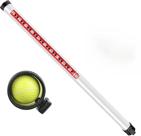Golf Ball Retriever Professional Picker, Capacity 21 Balls, Golf Ball Shag Plastic Clear Tube, Super Lightweight, Releases and Retrieves Golf Balls, Size 35.4 Inch. (Balls Not Included).