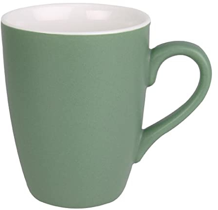 Olympia Matt Pastel Porcelain Mug Green 340ml (6 Pack) - Hot Drink, Coffee, Tea Mugs CS044