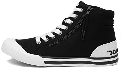 Rocket Dog Womens/Ladies Jazzin Hi Trainers (4 UK) (Black)
