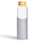 Neon Kactus Glass Water Bottle | Reusable Made with Borosilicate Glass | Travel Water Bottle | For Hot & Cold Drinks | Durable, Leakproof, Non-Slip & Dishwasher-Safe | Forever Young, 550ml