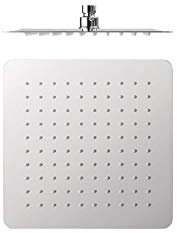 TRES - Rociador de ducha Dimensiones: 250x250 mm. Rótula orientable. Material: Acero inoxidable. Boquillas anticalcáreas. - Cromo