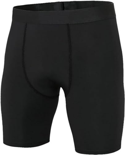 Niksa 1 Pièces Short Compression Homme Collant Court Compression Running Noir L