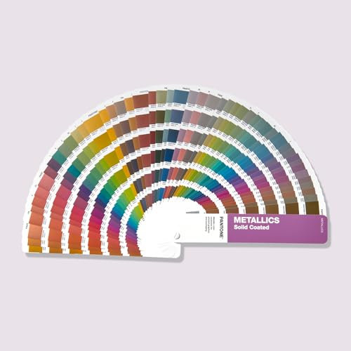 Pantone GG1507C Metallics Guide – Wässrig glänzender und metallisch beschichteter Farbfächer in chromatischer Farbanordnung