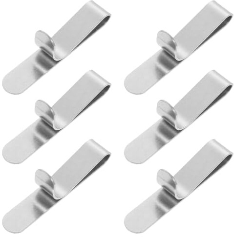 DOITOOL Pince à gâteau : 6 pièces Anneau de décoration de gâteau Clip en acier inoxydable Mousse Anneaux de gâteau réglables Anneau de gâteau Boucles Moule à pâtisserie Clips pour dessert muffin