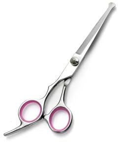 WomenβS Pubic Hair Scissors Round-Tip Scissors&Bikini Trimmer Safety Groomer For Sensitive Areas, Stainless Steel, Ergonomic GripοΌPinkοΌ