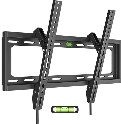 USX Mount UL Listed TV Mount Low Profile for Most 26-60 Flat Screen LED, LCD, Curved TVs, TV Wall Mount Bracket Tilt VESA 400x400mm- Up to 99lbs, Quick Lock and Release to Mounts on 12 16 Stud