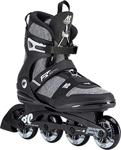 K2 Skates Herren Inline Skates F.I.T. 80 PRO, Black - Grey, 30D0771.1.1.080