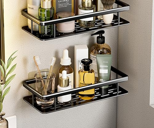 Storage Shelves Bathroom washbasin Storage Kitchen, Double Patch Square Basket-