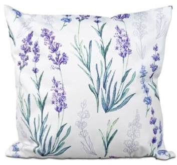 formano Kissen gefüllt 45 x 45 cm Verschiedene Motive wetterfest Gartendekoration Outdoor (Lavendel)