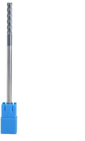 HRC45D6x150-4F Fresa in carburo di tungsteno, fresa angolare a 4 scanalature, strumento di fresatura CNC, per sgrossatura e finitura, 6 mm x 150 mm