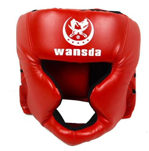 Casqu De Boxe pour Sparring, Casque Boxe Enfant Adulte, Entraînement, Casque Muay Thai, Protecteur De Tête Rembourré Réglable