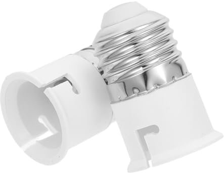 Mipcase 2 Pièces Adaptateur de lampe e27 pendentif convertisseur de douille de lampe extenseur douille de rallonge d'ampoule adaptateur fluorescent vers Prise d'ampoule USB pbt blanche
