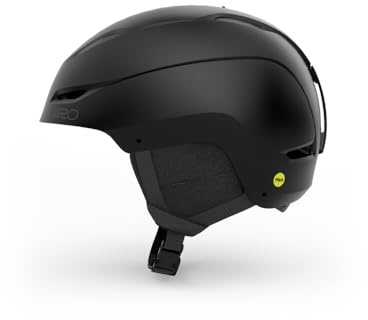 Giro Ratio - Casco de esquí - Casco de snowboard para hombres, mujeres y jóvenes - Negro mate - M (55,5-59 cm)