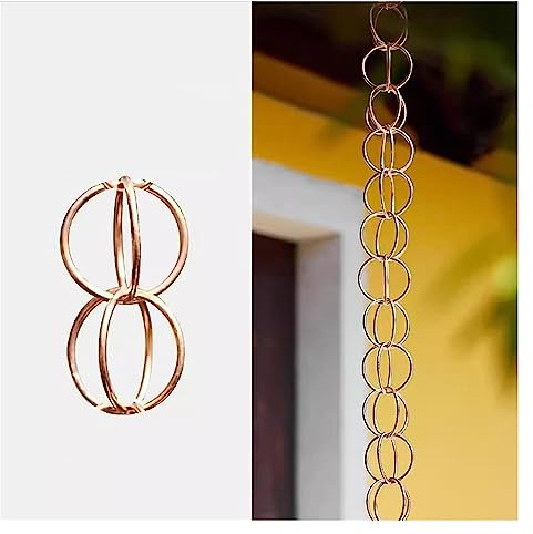 Regnkedja I Metall, Dekorativ Regnfångarkedja, Hängande Regnkedja, Trädgårdskonstverk, Hänge För Hem, Utomhusträdgård, Uteplats,Style2-1m/3ft