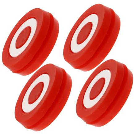 TOYANDONA Smorzatore di Vibrazioni per Racchetta da Tennis 4 Pezzi in Silicone Rosso, Accessori per Racchette Tennis per Riduzione Vibrazioni e Prevenzione Gomito, per Giocatori Sportivi