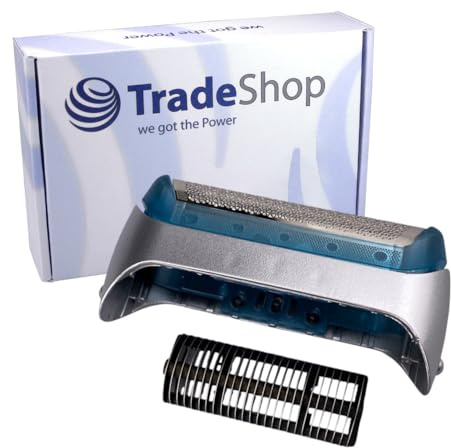 Hochwertiges Kombipack Scherfolie 20s + Klingenblock kompatibel mit Braun Serie 1 170 180 190 1715 1735 1775 Elektro-Rasierer zum Austausch/Scherblatt