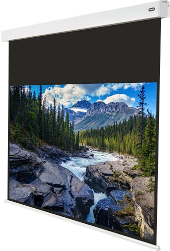 celexon Professional Plus V2.0 écran de Projection sur Batterie 110 | 240x135 cm 16:9 | écran 8K, Full HD pour vidéoprojecteurs avec câble de Charge & télécommande | Montage Mur/Plafond