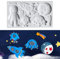 DIYBravo Stampo in Silicone per Fondente di Alieno Astronauta Meteora Luna per Decorare Torte Fondente, Stampi di Decorazione della Cottura Cioccolato Caramella Zucchero Gelatina (Stampo per Fondente)