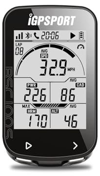 iGPSPORT BSC100S Wireless Bike Computer, 2.6 inch LCD Screen Auto Backlight, IPX7 Waterproof, 40H Battery Life, ANT+/Bluetooth 5.0 GPS Cycle Computer