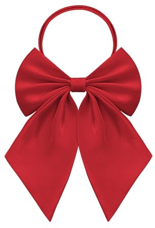 AUSUAYA Papillon da donna in seta, carino anime per ragazze cravatta/cosplay/gotico/festa di San Valentino GB-B1, Rosso
