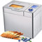 COOCHEER Panificadora Automática, 25 Programas, Capacidad 500g/750g/900g, LCD,Máquina Programable para Hacer Pan, 13H Temporizador de Citas, para Panes, sin Gluten, Bizcochos plata