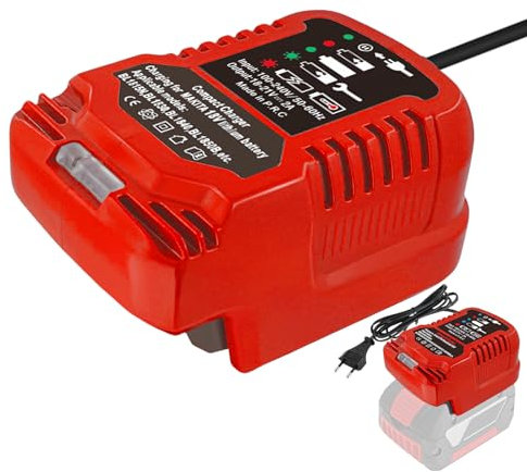 Ersatz PXC Ladegerät für Einhell 18V Power X-Change Akku, Tragbares Mini Ladegerät für Einhell PXC Ladegerätfür, Alle PXC-Akkus Verwendbar für Reisen und Übernahme (Nur Ladegerät für 18V Akku)