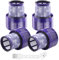 4er Pack HEPA Filter mit Reinigungsbürste, geeignet für Dyson V10, Cyclone Series, Absolute, V10 Animal, V10 Total Clean, SV12. Für Dyson V10 Filter können die Luft effektiv filtern