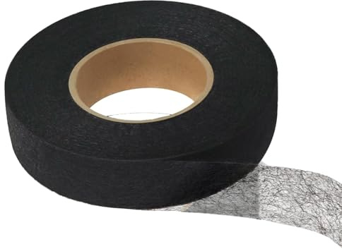 64 m Orlo Svelto Termoadesivo Forte Nastro Termoadesivo per Tessuti Nastro Con Orlo da Stirare da 60 Metri Orlo Termoadesivo per Cuciture Termoadesivo Lavabile per Giuntare Tessuti Pantaloni (noir)