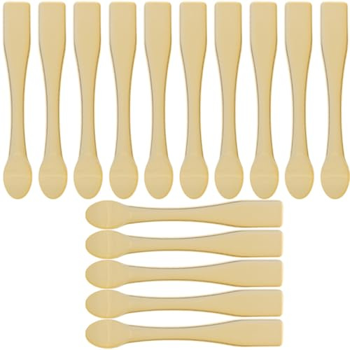 Angoily Espátulas Cosméticas 15 Piezas Tamaño Medio para Aplicar Crema Facial y Mascarilla, Material Abs Resistente, para Cuidado Facial y Uso Personal en Belleza