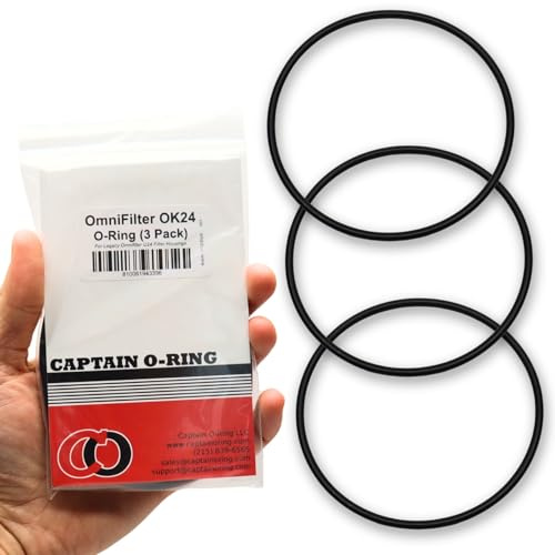 Captain O-Ring – Replacement OK24 O-Rings for Omnifilter Legacy/Older Model Water Filter Housings (3 Pack)