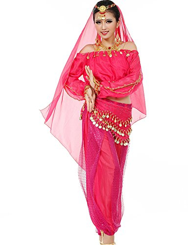 Astage femme danse ventre costume active wear manches longue pantalons ceinture