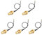 Jopto 5PCS 10CM/ 3.94 inch Length SMA Female Bulkhead to U.FL RF 0.81 IPX-4 MHF4 Mini PCI Pigtail Antenna Black WiFi Cable Aerial Extension Connector for Mini PCI to PCIE Card Wireless LAN WLAN