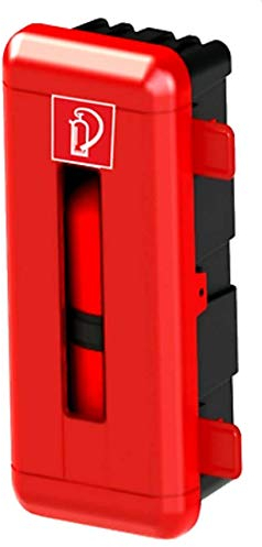 Feuerlöscher Box Schutzkasten für 12 Kg Feuerlöscher rot-schwarz von MBS-FIRE®
