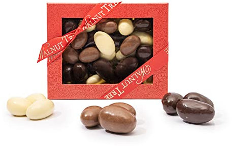 Walnut Tree – Gourmet Brazil Nuts Gift, Covered in Milk, White & Dark Chocolate – Handpacked in the UK – Great Taste Award Winner – Luxury Gift Selection, Birthday, Anniversary, 300g