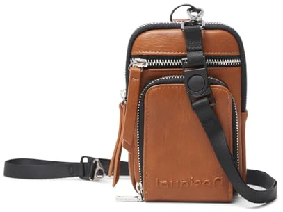 Desigual Womens Mone_Embossed Half Accessory-Travel Wallet, Brown, U