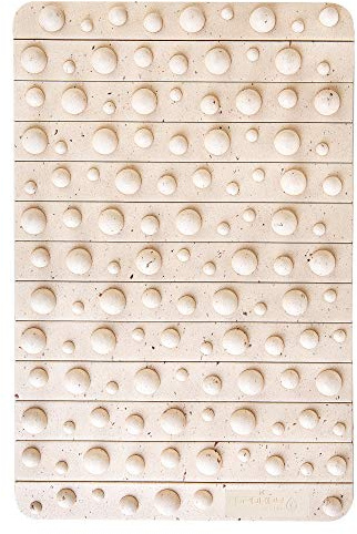 SPOKEY ROSE ECO sensorische Massage-Matte mit Noppen, 30 x 46 x 1,6 cm, 350 g, Akupressur-Matte aus 25% natürlicher Stoffe (Reishülsen, Bambus) und 75% EVA 928909 color