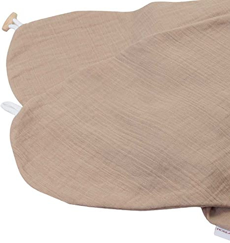 HOBEA-Germany Amningskudde, XXL, förvaringskudde, graviditetskudde, sidosovkudde, stor (Muslin taupe, Överdrag för amningskuddar)