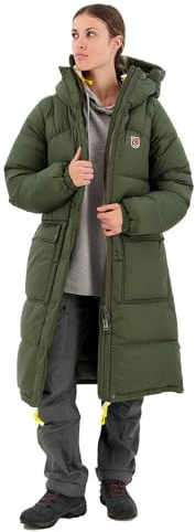 FJALLRAVEN 86126-662 Expedition Long Down Parka W Jacket Mujer Deep Forest Tamaño S