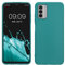 kwmobile Custodia Compatibile con Nokia G42 5G Cover - Back Case per Smartphone in Silicone TPU - Protezione Gommata - petrolio matt