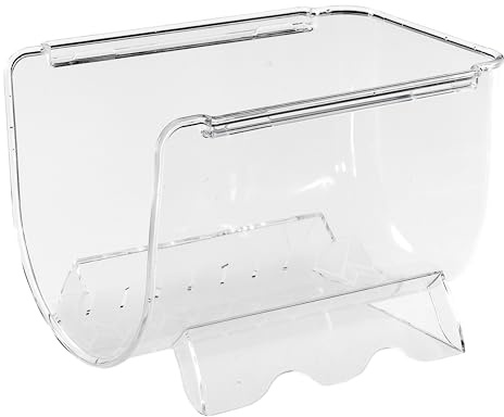 6 STÜCK Flaschenregal Kühlschrank-Organizer 20,5x12x11cm durchsichtig stapelbar - Aufbewahrungsbox Fridge Organizer Flaschenhalter Flaschenständer Kühlschrankbox BPA-frei transparent Küchenschrank Box