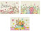 VPOUERY 3 Stück Ostern Platzsets Frohe Eier Blumen Platzset Tischset Tischsets für Esszimmer Küche Tisch Abwaschbar