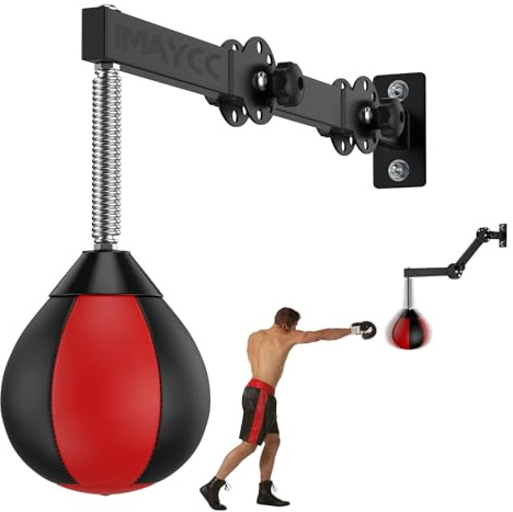 2026 Upgrade Speed Punchingball, Höhenverstellbar & Faltbar, Punch Fit - Boxsack für die Tür, Punching Bag Boxsack Hängend for Children, Teenagers and Adults, for Home Gym,Training,Stressabbau Etc.