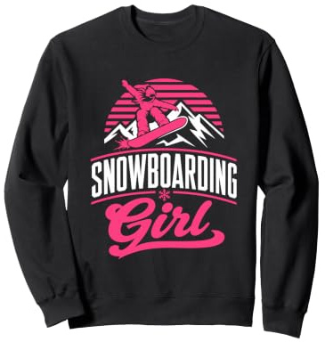 Snowboarder SNOWBOARDING GIRL Girls Children Snowboard Sweatshirt