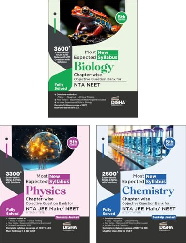 Disha Most Expected New Syllabus Physics, Chemistry & Biology Chapter-wise Objective Question Bank for NTA NEET 5th Edition | MCQs based on Main Previous Year Questions PYQs | Useful for CBSE 11/ 12
