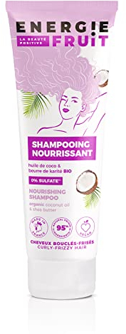 ENERGIE FRUIT | Shampoing sans Sulfate | Coco & Beurre de Karité BIO | Cheveux Bouclés Frisés | Vegan | 250 ml