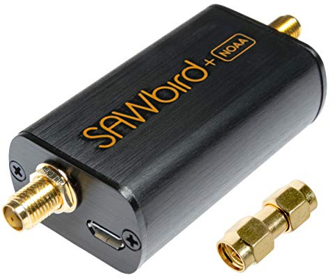 Nooelec SAWbird+ NOAA - Premium SAW Filter & Cascaded Ultra-Low Noise LNA Module for NOAA Applications. 137MHz Center Frequency