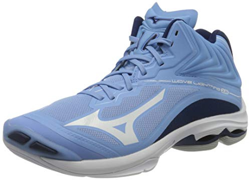 Mizuno womens Wave Lightning Z6 MID Volleyball Shoe, Dellarblue White 2768c, 10.5 UK