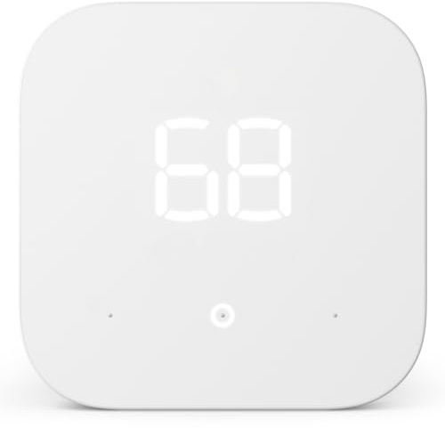 Amazon Smart Thermostat – Save money and energy - Works with Alexa and Ring - C-wire required