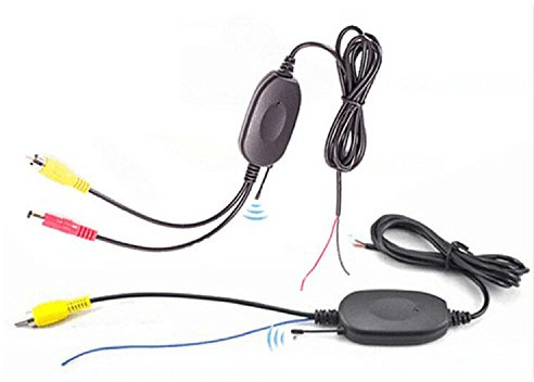 Trådlös video backkamera RCA videosändare mottagarkit för bil omvänd kameramonitor mottagare kamera DVD GPS bil radiospelare modul adapter trigger (A: Med omvänd triggerline)