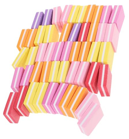 HAPINARY Blocchi Nail Art di Levigatura per Unghie in Spugna 50 Pezzi Strumenti per Manicure Professionale per Unghie Forti e Sane in Salone